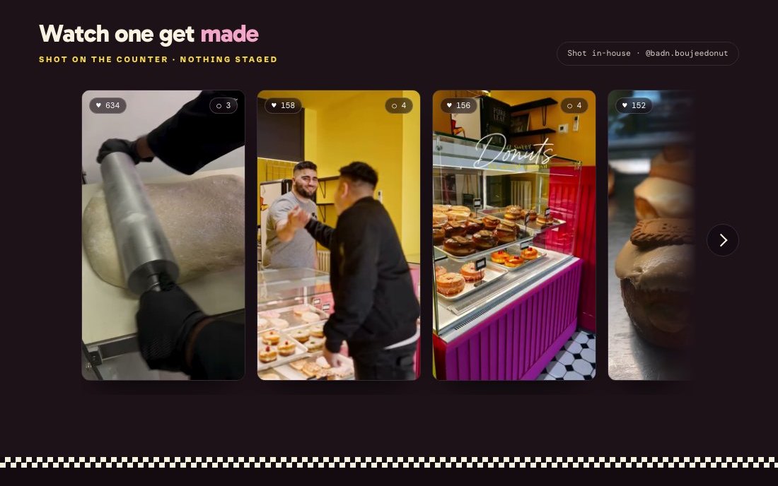 The video wall from your own feed